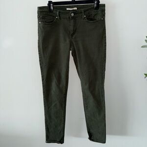 Levi's Olive Skinny Jeans